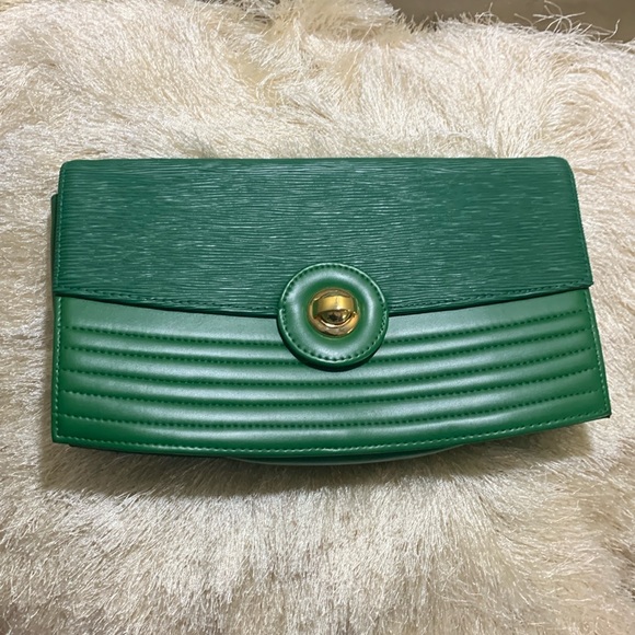 Handbags - Vintage Green Clutch/Crossbody/Shoulderbag